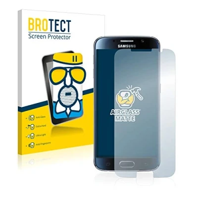 Abbildung von BROTECT Entspiegelungs Schutzglas für Samsung Galaxy S6 Schutz Folie Panzerfolie Glas Matt [Extrem Kratzfest 9H, Anti Reflex, Fingerprint]