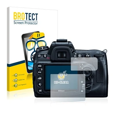 Abbildung von BROTECT (2 Stück Schutzfolie für Nikon D300 Displayschutz Folie Ultra Klar