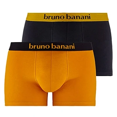 Abbildung von Bruno Banani 2ER PACK Panties Goldgelb schwarz, Herren, Größe: XXL, schwarz