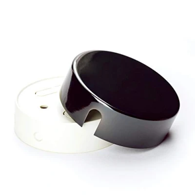 Abbildung von Verteilerdose aus messing Baldachin Deckendose Rosette Abzweigdose glänzend Abdeckung gold (Schwarz Nickel)