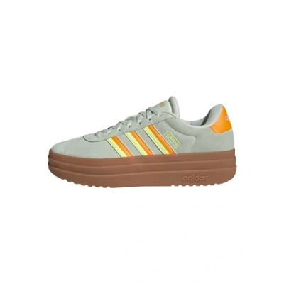 Abbildung von adidas Damen VL Court Bold Shoes Schuhe, Linen Green/Crew Orange/Hi Res Yellow, 38 EU