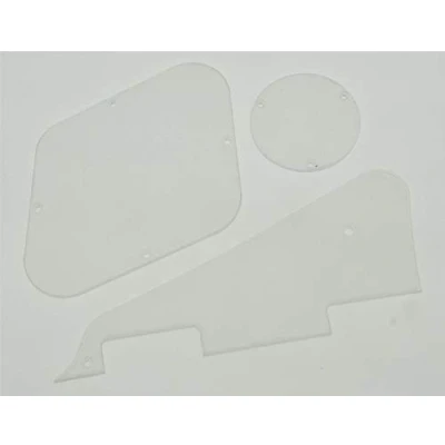 Abbildung von Dopro Clear LP Pickguard Transparente Rückplatte Schalter Hohlraumabdeckungen für USA Gibson Les Paul