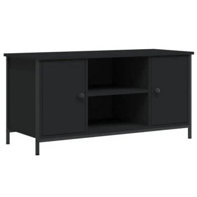 Abbildung von vidaXL TV Schrank Schwarz 100x40x50 cm Holzwerkstoff (1 St)