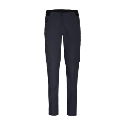 Abbildung von Bergson Outdoorhose VIDAA COMFORT Zipp Off (slim) Damen Wanderhose, leicht strapazierfähig, Normalgrößen, Nacht blau