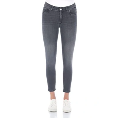 Abbildung von Replay Luzien Pants Jeans Skinny Fit, Damen, Größe: 27x32, Dark grey