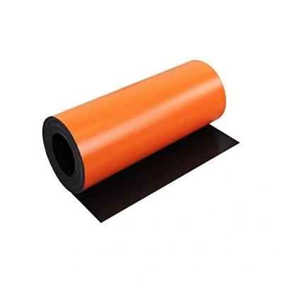 Abbildung von Magflex® Flexible Matt Orange Magnetic Sheet zum Erstellen von Magnetbildern, Kunstwerken, Schildern Oder Displays 300mm Breit 5M Länge