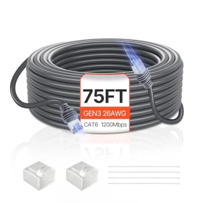 Abbildung von VEVOR Starlink Standardkabel Gen 3 Satellit V3 Verlängerungskabel 22,86m 26AWG
