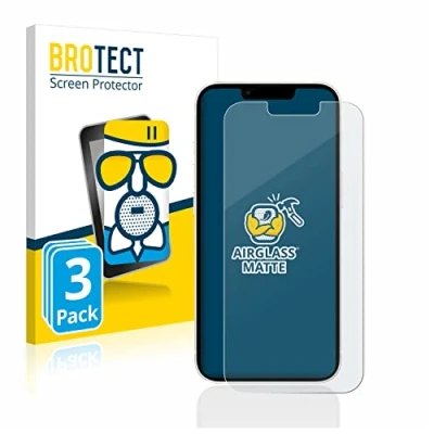 Abbildung von BROTECT Entspiegelungs Schutzglas für Apple iPhone 13/13 Pro (3 Stück) Schutz Folie Panzerfolie Glas Matt [Extrem Kratzfest 9H, Anti Reflex]