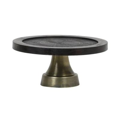 Abbildung von Light &amp; Living KAMUDI Schale auf Fuss antik bronze 25 x 11 cm