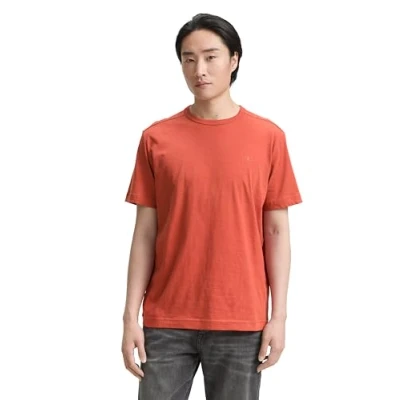 Abbildung von TOM TAILOR T Shirt mit Brusttasche, Tarmac Grey White Injected, S