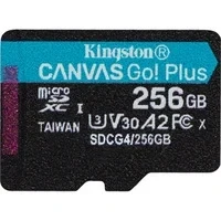 Abbildung von Kingston Canvas Go Plus microSDXC Speicherkarte Gen4 200MB/s A2 U3 V30 256GB Einzelpaket ohne ADP SDCG4/256GBSP