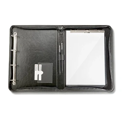 Abbildung von PARAT 5071000021 Schreibmappe (Notizmappe aus Leder, schwarz, 37x4x27,5cm, ohne Inhalt)