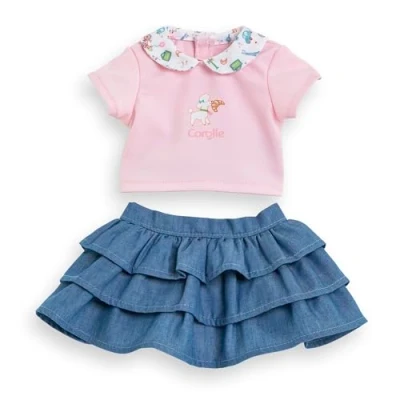 Abbildung von Mon Premier Poupon Rock und Shirt, Paris, für alle 30cm Babypuppen, ab 18 Monaten