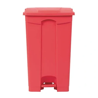 Abbildung von Jantex Treteimer mit Deckel, Polypropylen, 87 l, Rot