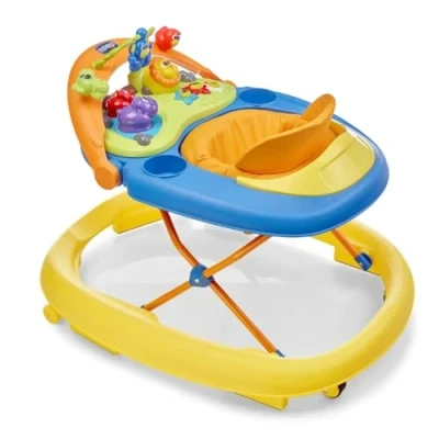 Abbildung von Chicco Walky Talky Baby Lauflernwagen mit Aktivitätszentrum, Spielzeug für Erste Schritte 3D Spielbogen, Lichter und Geräusche, Höhenverstellbar, Lauflernhilfe, Lernspiele ab 6 Monaten, max. 12 kg