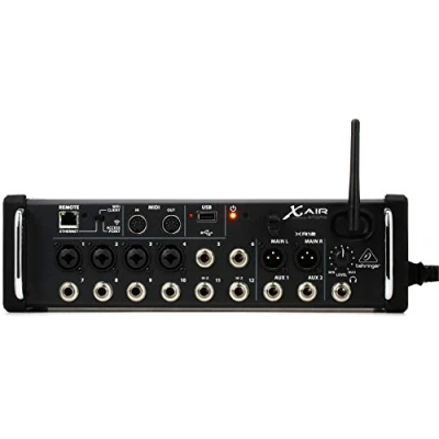 Abbildung von Behringer X AIR XR12 Digitalmixer mit 12 Eingängen für iPad/Android Tablets 4 programmierbaren Midas Vorverstärkern, 8 Line Eingängen, integriertem WLAN Modul und USB Stereorecorder