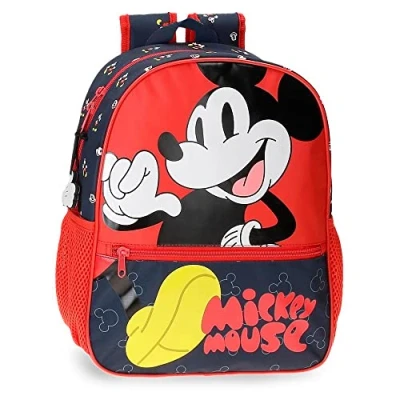 Abbildung von Disney Mickey Mouse Fashion Schulrucksack, mehrfarbig, 27 x 33 11 cm, Mikrofaser 9,8 l, bunt, Schulrucksack