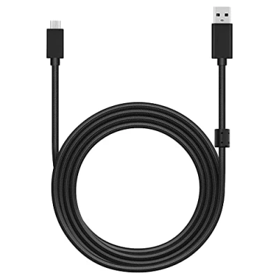 Abbildung von Mcbazel Logitech G633/G633s Headset Ersatz Micro USB Audiokabel zu Ladekabel Unterstützung G533/G635/G933/G933S/G935 Gaming Headset/PS4 Controller, 2M