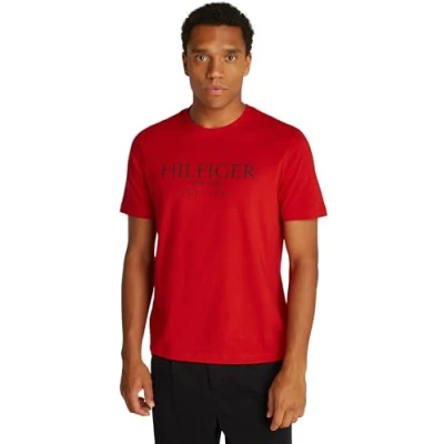 Abbildung von Tommy Hilfiger TEE Tshirt print, Herren, Größe: 3XL, Primary red