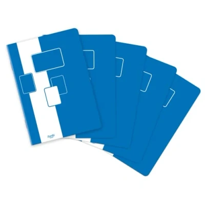 Abbildung von BANTEX Heft A4, kariert, 60g/m², 60 Blatt, mit rand, 5 Stück, Blue, 400116555