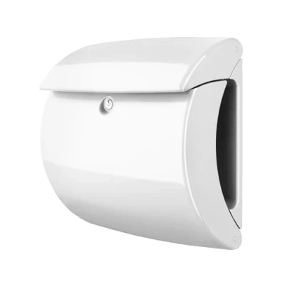 Abbildung von Burg Wächter Briefkasten &quot;Piano 886 W&quot;, in Klavierlack Optik, Weiß