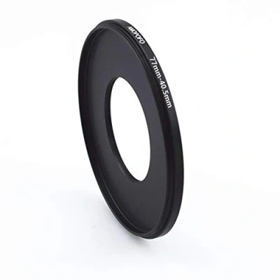 Abbildung von 77 mm auf 40,5 Step Down Ringfilteradapter, Kamerafilterring für UV, ND, CPL Filter, Ring (77 mm)