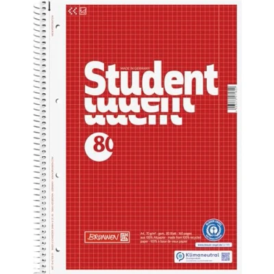 Abbildung von 5 x Brunnen Collegeblock A4 70g/qm 80 Blatt RC Lineatur 28