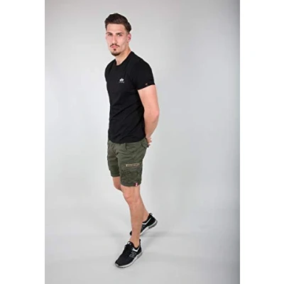 Abbildung von Alpha Industries CREW Shorts, Herren, Größe: 28, Dark oliv