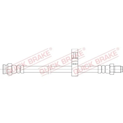 Abbildung von QUICK BRAKE 32.128 Bremsschläuche 366 M10x1 FIAT: Ducato II Pritsche/Fahrgestell, Kastenwagen, Bus, PEUGEOT: Boxer Kastenwagen