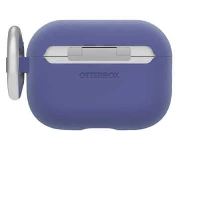 Abbildung von OtterBox Soft Touch Kopfhörer Hülle für AirPods Pro (2nd / 1st gen), stoßfeste, sturzsichere, ultraflache, Kratz und Abriebfeste Schutzhülle Apple AirPods, inklusive Karabiner, Lila