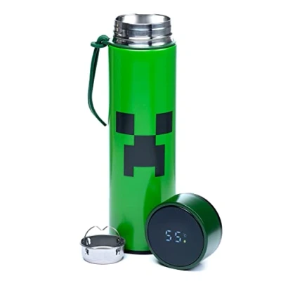 Abbildung von Puckator Backform Minecraft Edelstahl Thermos Flasche Creeper 450ml