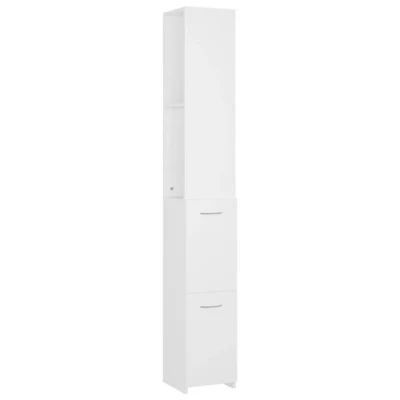 Abbildung von vidaXL Badezimmerschrank Weiß 25x25x170 cm Holzwerkstoff