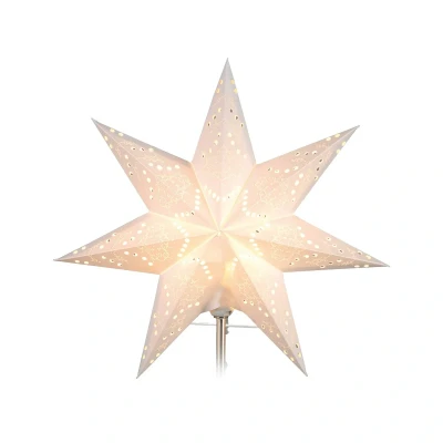 Abbildung von STAR TRADING LED Dekolicht, Wechselschirm,Papierstern Sensy&#039;, creme, Ø 34cm