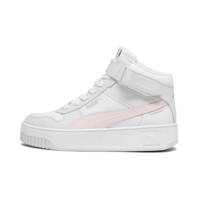 Abbildung von Puma Carina Street MID Sneaker high, Damen, Größe: 39, White frosty pink feather gray Leder/synthetik