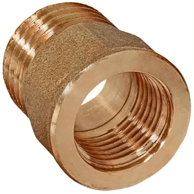 Abbildung von Doppelnippel 1 Zoll Innengewinde mit 1/4 Außengewinde reduzierend 1&quot; IG x 1,25&quot; AG reduziert Gewinde Schraubfitting Fittings
