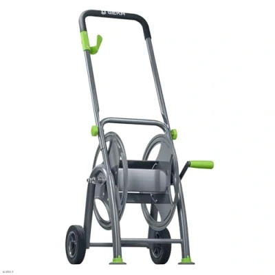 Abbildung von Geka plus Schlauchwagen P25 (für Gartenschläuche, ohne Schlauch, Stahlkonstruktion, mit Vollgummiräder, Handkurbel, Steckanschluss) 46.8501.9