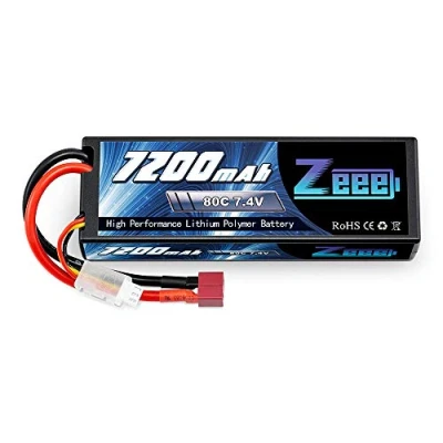 Abbildung von Zeee 2S Lipo Akku 7,4V 80C 7200mAh Hardcase Batterie mit Deans T Steck für RC Car Truck Auto Boot LKW Truggy Hobby