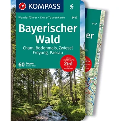 Abbildung von KOMPASS Wanderführer Bayerischer Wald, Cham, Bodenmais, Zwiesel, Freyung, Passau, 60 Touren mit Extra Tourenkarte: GPS Daten zum Download