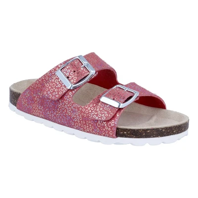 Abbildung von Richter Bio WMS: weit Pantolette, Hausschuh, Flats, Sommerschuh mit buntem Glitter Effekt
