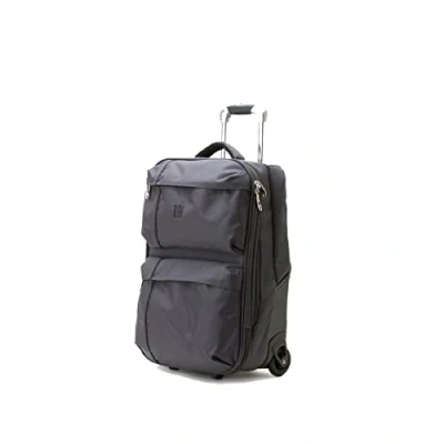 Abbildung von BIBA Reisekoffer mit Rollen Unisex aus Polyester+ABS, Handgepäck Koffer Trolley Travel Meri G MG20, Griffwagen, Reißverschluss, Farbe Anthrazit