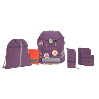 Abbildung von LÄSSIG Schulranzen Unique, Flexy, Purple (Set, 5 tlg), inkl. Patches, PETA approved vegan, aus recyceltem Material