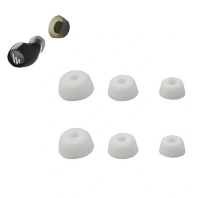 Abbildung von INF 3 Paar Ersatz Ohrstöpsel für Jabra Elite 75t/ 65t/ Active/Sport Evolve, Silikon S/M/L, 1,38+1,23+1,02cm Ohrenschützer