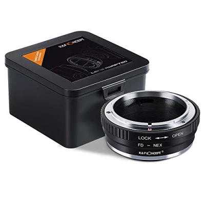 Abbildung von K&amp;F Concept FD NEX Fit Objektivadapter Canon Adapterring für Objektiv auf Sony Alpha E Mount Kamera