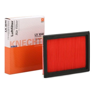 Abbildung von MAHLE ORIGINAL LX 1046 Luftfilter 34,0 168 218,0 Filtereinsatz MINI: Schrägheck, Cabrio, MAZDA: 2 Hatchback
