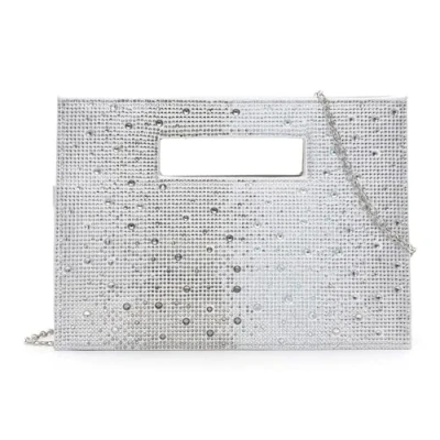 Abbildung von Tamaris Amalia Rhinestone Clutch, Damen, Größe: One Size, Silver