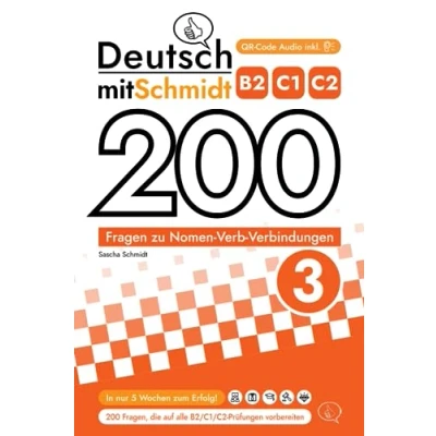 Abbildung von 200 Fragen zu Nomen Verb Verbindungen 3 (B2, C1, C2) Deutsch mit Schmidt