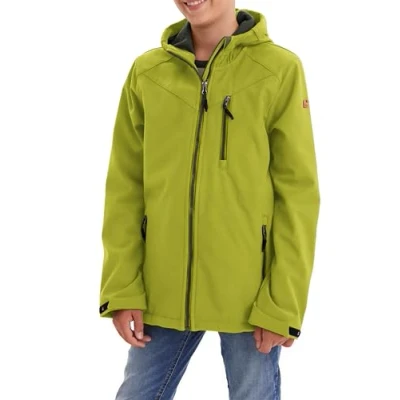 Abbildung von Killtec Jungen Softshelljacke Softshell Jacke mit Kapuze Boys wasserabweisend 00742 dunkellime 128