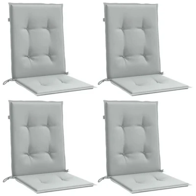 Abbildung von vidaXL Sitzauflage Niedriglehner Auflagen 4 Stk. Melange Hellgrau 100x50x4cm Stoff, (4 St)