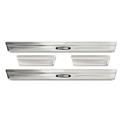 Abbildung von Inox door sill protectors compatible with Volkswagen Taigo 2021 &#039;Exclusive Edition&#039; 4 pieces