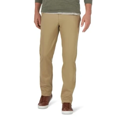 Abbildung von Lee Herren PantPerformance Performance Calç Confortávelperformance Series Extreme Comfort Slim Schlauch Lässige Hose, Taupe, 34W / 32L